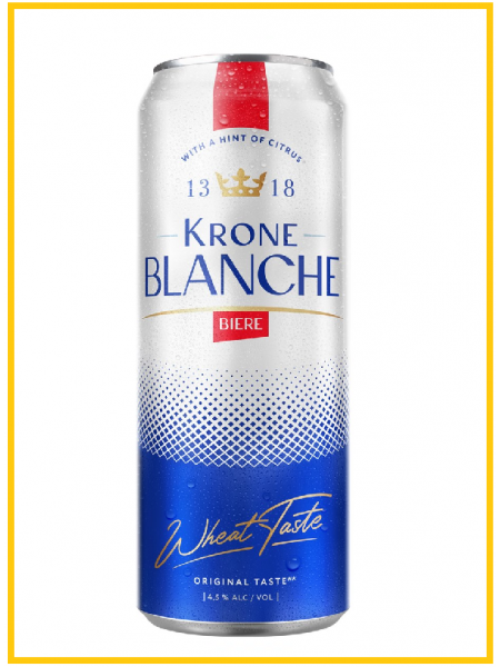 Пивной напиток Крон Бланш Бьер 0,45л. 4,5% ж/б, Россия