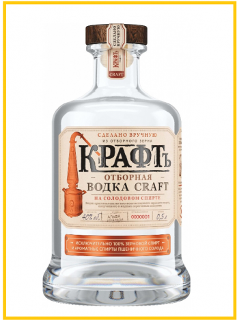 Купить Водка КРаФТъ 0,5л. 40% Россия в алкомаркете Изобилие вин