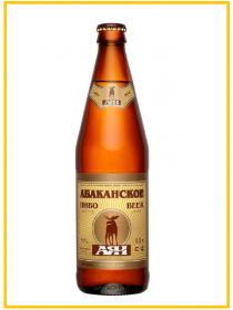 Пиво светлое Абаканское 0,5л. 4,8% Россия