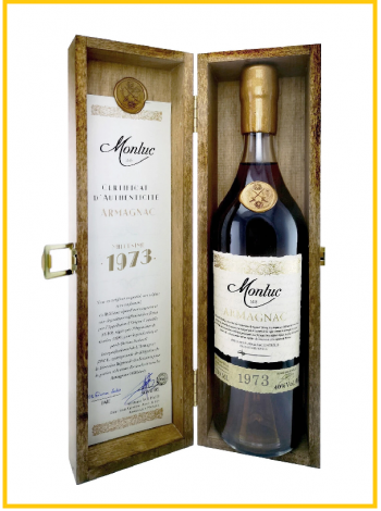 Купить Арманьяк Монлюк год урожая 1973 0,7л. 40% Франция в алкомаркете Изобилие вин
