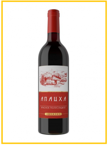 Купить Вино Апацха кр. п/сл. 0,75л. 11%-12% Абхазия в алкомаркете Изобилие вин