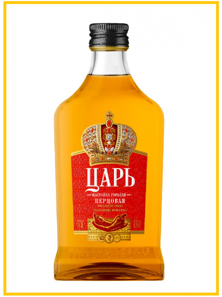 Настойка горькая Царь перцовая 0,25л. 38%-40% Россия Настойка горькая Царь перцовая 0,25л. 38%-40% Россия